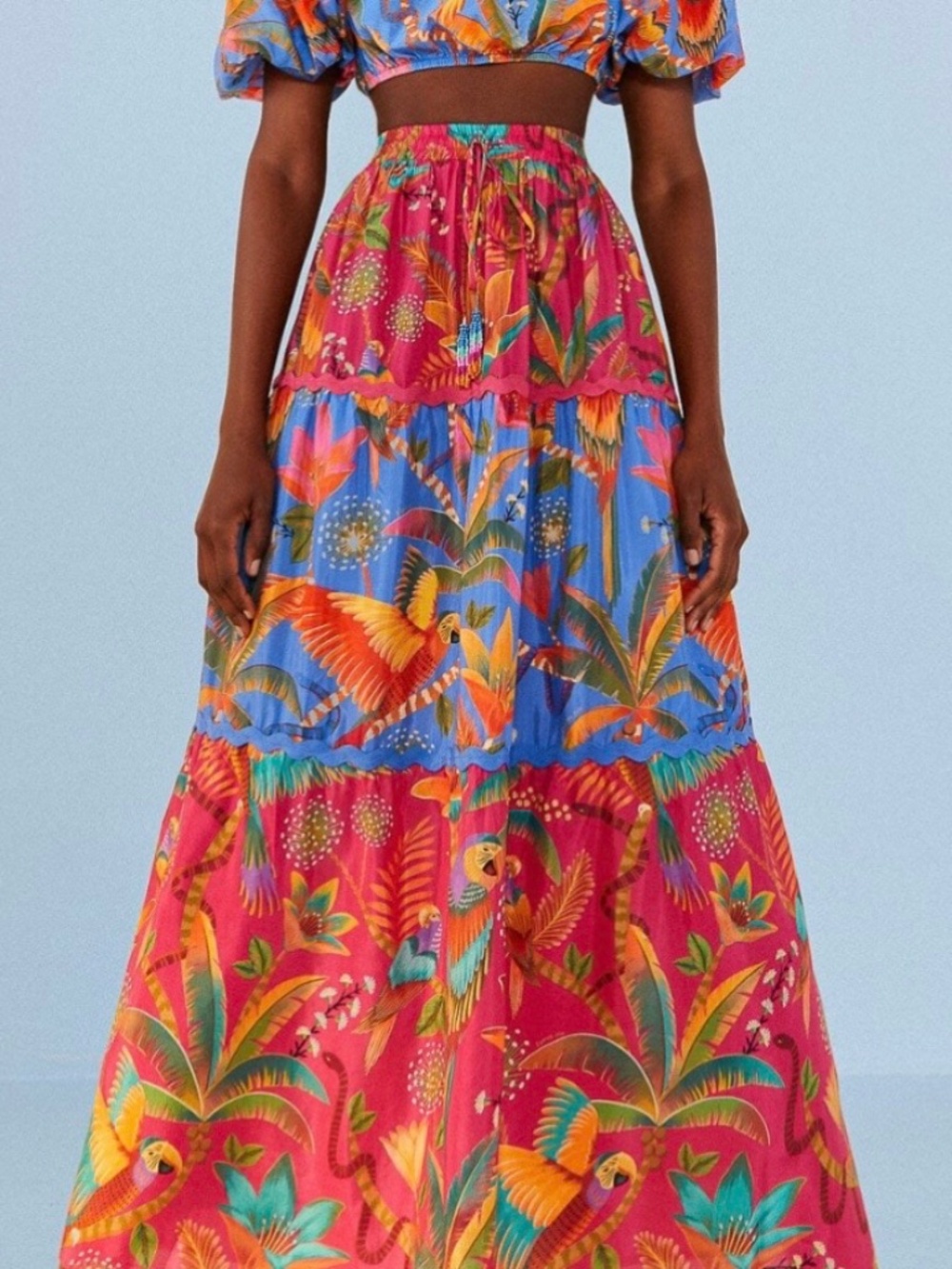 Farm Rio multicolor Maxi Skirt